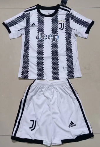 2022-2023 Juventus Home White Kids/Youth Soccer Uniform-507