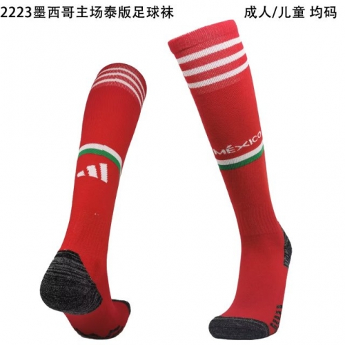 2022/23 Mexico Home Red Thailand Soccer Socks