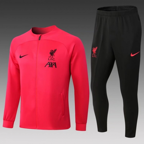 2022-23 Liverpool Pink Thailand Soccer Jacket Uniform-411