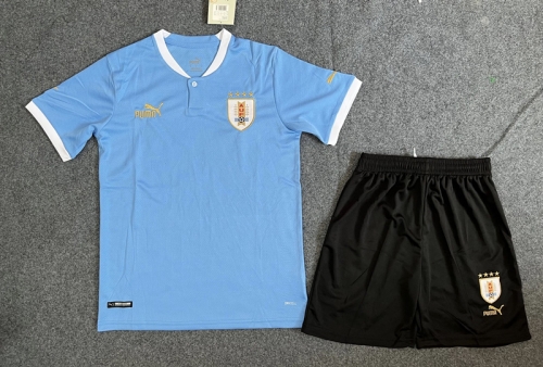 2022/23 Uruguay Home Blue Soccer Uniform-36