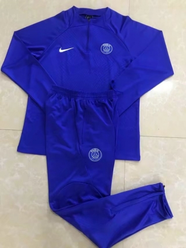 2022/23 Paris SG CaiBlue Thailand Soccer Tracksuit Uniform-411