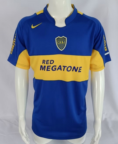 05-06 Retro Version BOCA Juniors Home Royal Blue Thailand Soccer Jersey AAA-503