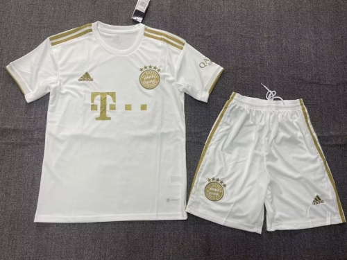 2022/23 Bayern München Away White Soccer Uniform-315