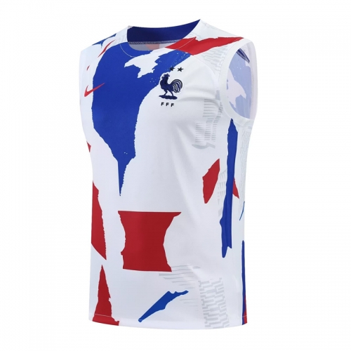 2022/23 France White Thailand Soccer Training Jersey AAA-418