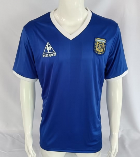 1986 Retro Version Argentina Blue Thailand Soccer Jersey AAA-503/811