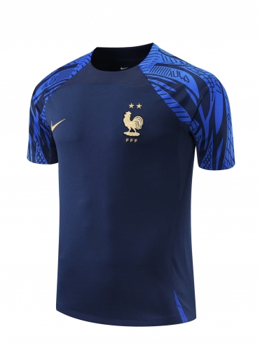 2022/23 France Royal Blue Thailand Soccer Training Jersey AAA-418