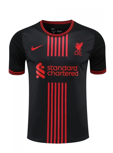 2022/23 Liverpool Red & Black Thailand Soccer Training Jersey AAA-418