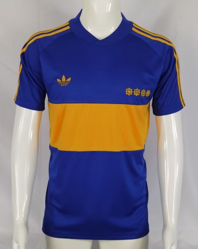 1981-1982 Retro Version BOCA Juniors Home Royal Blue Thailand Soccer Jersey AAA-503/601