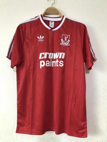 87-88 Retro Version Liverpool Home Red Thailand Soccer Jersey AAA-2011