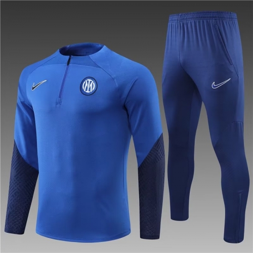 2022-23 Inter Milan CaiBlue Thailand Soccer Tracksuit Uniform-801