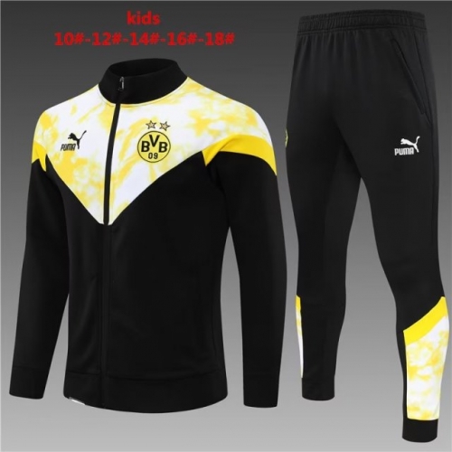 2022/23 Borussia Dortmund Black Kids/Youth Jacket Uniform-801