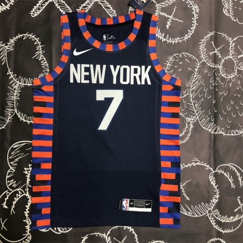 New York Kinicks NBA Black #7 Jersey-311