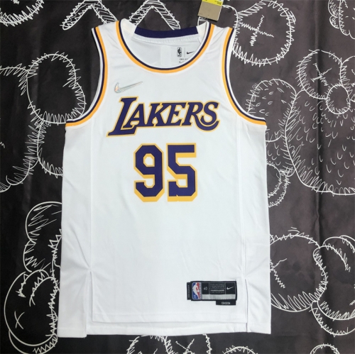 75th Version NBA Los Angeles Lakers White #95 Jersey-311