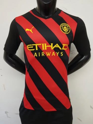 Player Version 2022/23 Manchester City Away Red & Black Thailand soccer jersey AAA-MY/16/308