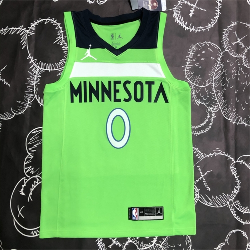Feiren Edition NBA Minnesota Timberwolves Green #0 Jersey-311