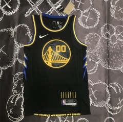 2022 City Version Golden State Warriors Black #00 NBA Jersey-311