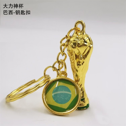 2022 World Cup Brazil Football Key Chain Pendant Accessories