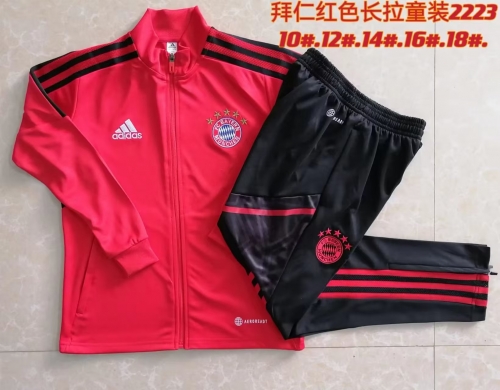 2022/23 Bayern München Red Kids/Youth Thailand Jacket Uniform-815