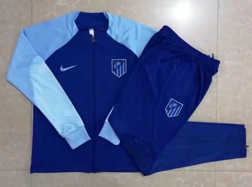 2022/23 Atletico Madrid Cai Blue Thailand Soccer Jacket Uniform-815