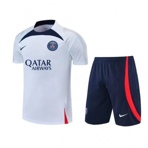 2022/23 Paris SG White Thailand Soccer Tracksuit Uniform-308