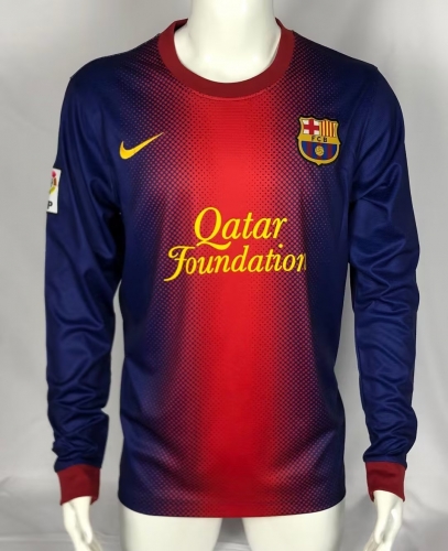 12-13 Retro Version Barcelona Red & Blue Thailand LS Soccer Jersey AAA-503/311/410