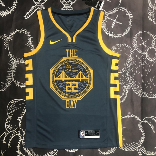 18 Season Golden State Warriors NBA Gray #22 Jersey-311