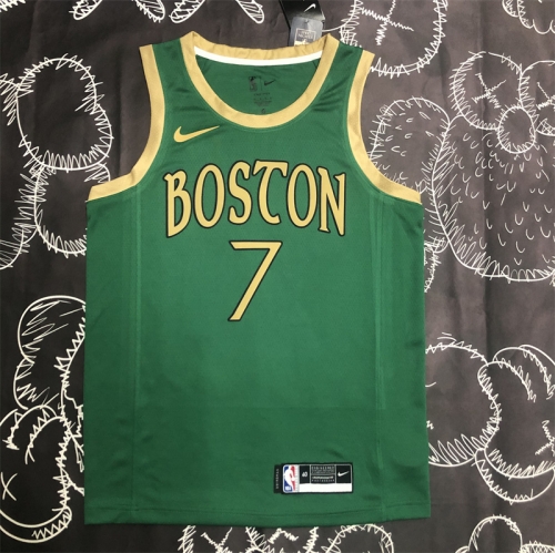 20 Season Boston Celtics Gree NBA #7 Jersey-311