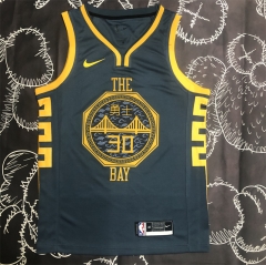 18 Season Golden State Warriors NBA Gray #30 Jersey-311