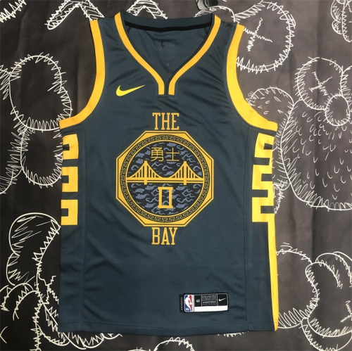 18 Season Golden State Warriors NBA Gray #00 PAYTON II Jersey-311