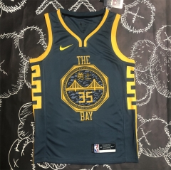 18 Season Golden State Warriors NBA Gray #35 Jersey-311