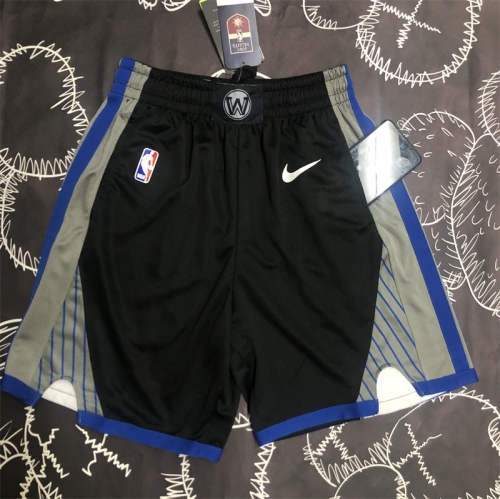 2020 Season Golden State Warriors NBA Black Shorts-311