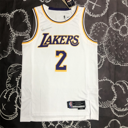 75th Version NBA Los Angeles Lakers White #2 Jersey-311
