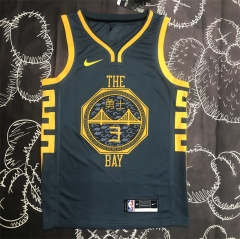 18 Season Golden State Warriors NBA Gray #3 Jersey-311