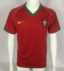 2006 World Cup Portugal Home Red Thailand Soccer Jersey AAA-503/301