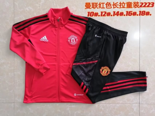 2022/23 Manchester United Red Kids/Youth Jacket Uniform-815