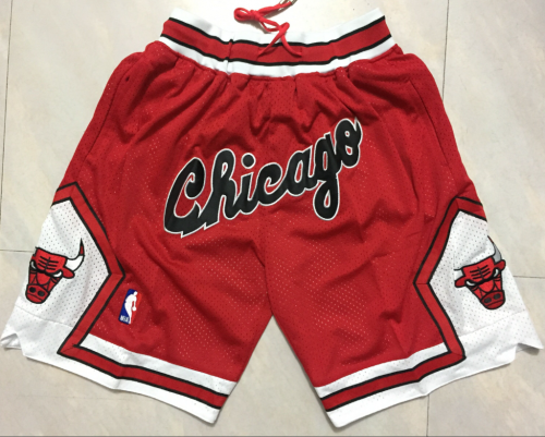 Pocket Version Retro Chicago Bull Red NBA Shorts