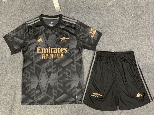 2022-23 Arsenal Away Black Soccer Uniform-315