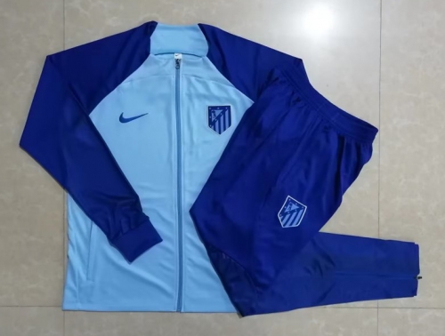 2022/23 Atletico Madrid Blue Thailand Soccer Jacket Uniform-815