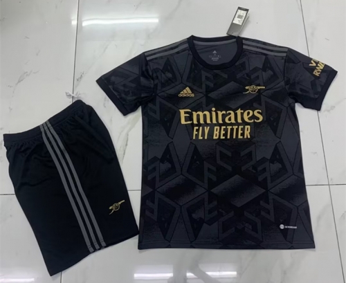 2022-23 Arsenal Away Black Soccer Uniform-315