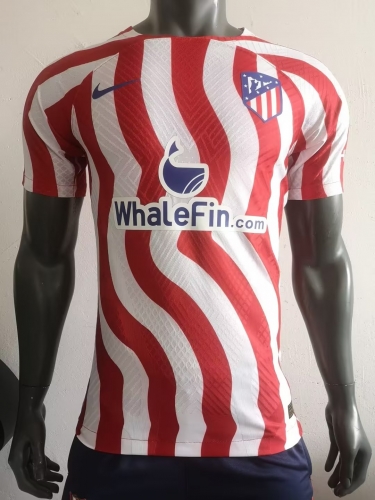 Player Version 2022-23 Atletico Madrid Home Red & White Thailand Soccer Jersey-703