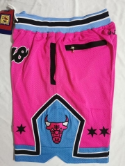 NBA Chicago Bull Pink NBA Shorts-805