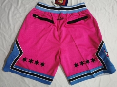 NBA Chicago Bull Pink NBA Shorts-805