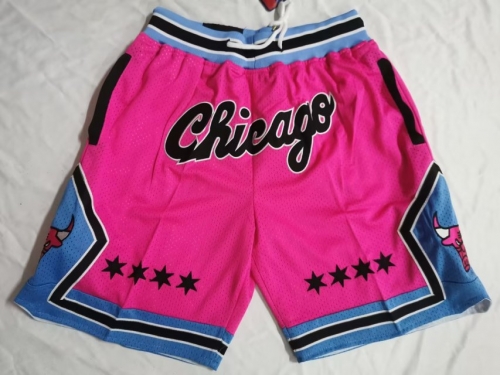 NBA Chicago Bull Pink NBA Shorts-805