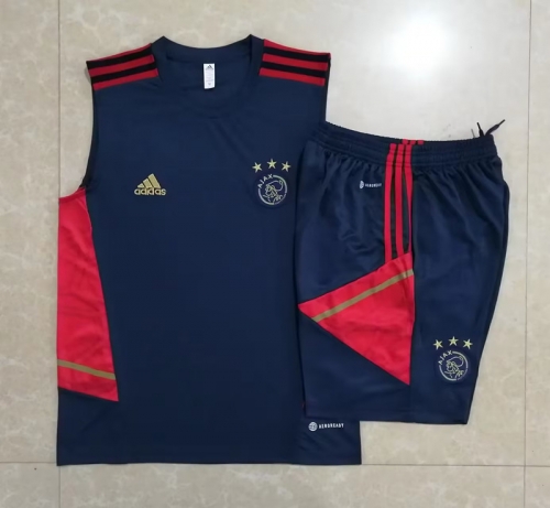 2022/23 Ajax Royal Blue Thailand Tracksuit Vest Uniform-815
