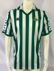 82-85 Retro Version Real Betis Home White and Green Thailand Soccer Jersey AAA-503/811