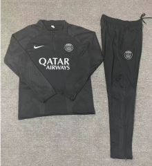 Player Version 2022/23 Paris SG Black Youth/Kids Thailand Soccer Tracksuit Uniform-801