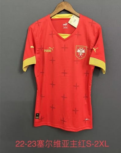 2022/23 Serbia Home Red Thailand Soccer Jersey AAA-1040/709