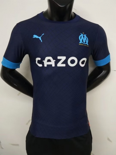 Player Version 2022/23 Olympique de Marseille Away Royal Blue Thailand Soccer Jersey AAA-MY/16
