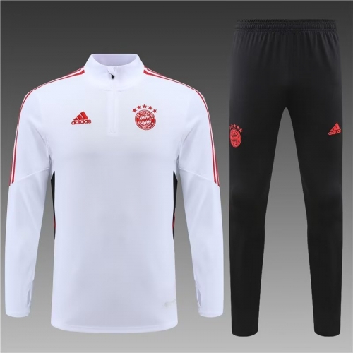 2022/23 Bayern München White Thailand Soccer Tracksuit Uniform-815/LH