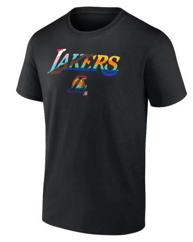 2022/23 NBA Los Angeles Lakers Black Cotton Shirts-308